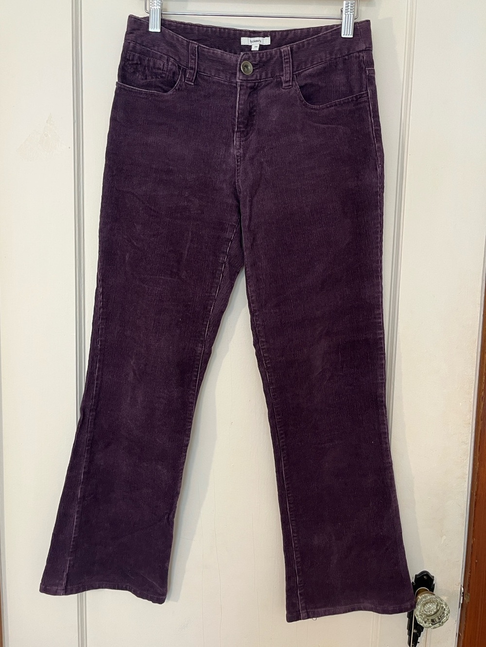 Bossini Purple Corduroy Boot Cut Pants